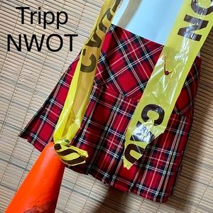 🥀TRIPP NWOT plaid pleated schoolgirl skirt TRIPP, goth, emo, punk